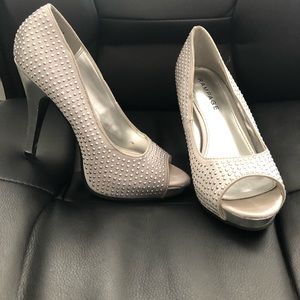 Rampage Peep Toe High Heels